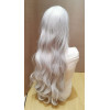 Silver white long fringe wavy cosplay wig (1001A/B)
