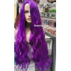 Purple mid parting wavy cosplay wig (26c)
