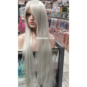 Silver white long fringe straight cosplay wig (1001A/B)