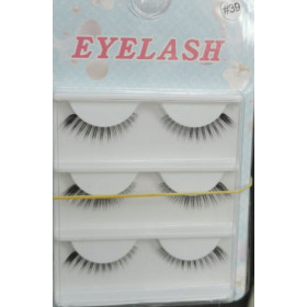 *39 Natural collection transparent base 3 pair 3d lashes