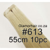 55cm 613 platinum (beach) blonde Tape in hair extensions 10pc European remy human hair