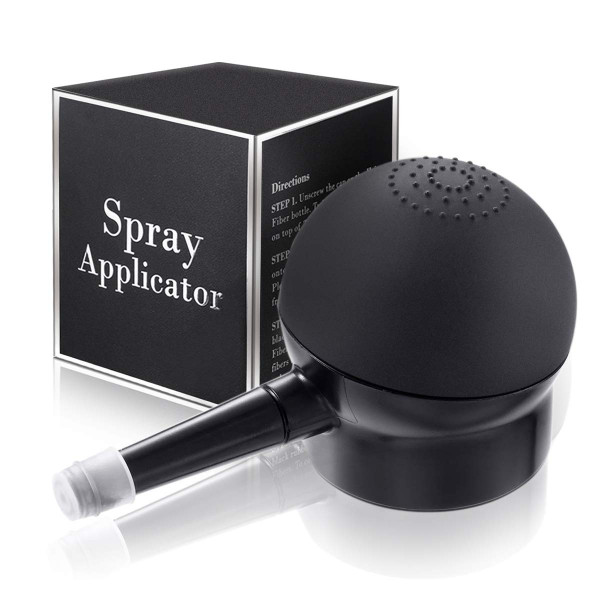 Spray applicator for volume max hair building fibre