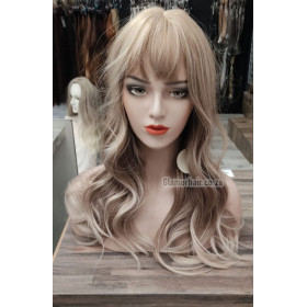 Ash blonde fringe wig by Emmor-synthetic hair (LC272N-1)