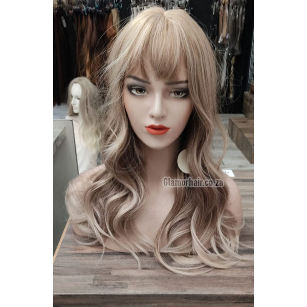 Ash blonde fringe wig by Emmor-synthetic hair (LC272N-1)