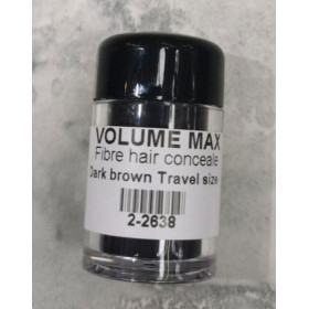 Dark brown (color 3.0)  - Mini Volume max Hair building fiber, travel size