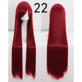 Red long fringe straight cosplay wig (PL-099-22)
