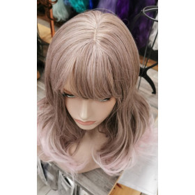 Fringe ash pink ombre wig by Emmor-synthetic hair (LC5029)