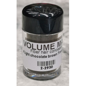 Light chocolate brown  (*6.0) - Mini Volume max Hair building fiber, travel size