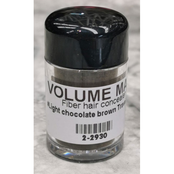 Light chocolate brown  (*6.0) - Mini Volume max Hair building fiber, travel size