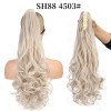 *4503, Synthetic wavy, Claw clip on ponytail