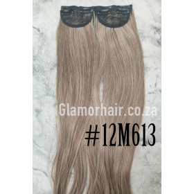 *12m613 light brown pl tinu  mix 60cm St ai ht Synthetic 3pc XXL clip in hair extensions