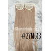 *27M613 Straw  rry plat  u  bl nde mix 6 c  Straight Synthetic 3pc XXL clip in hair extensions