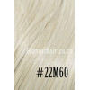 *22M60 light blonde mix 60cm Straight Synthetic 3pc XXL clip in hair extensions