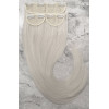 *60 ash white blo de 60cm Straight Synthetic 3pc XXL clip in hair extensions