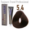 Toujours trend 5.4 light copper brown Permanent dye  100ml +100ml 20vol developer