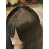 Fringed dark brown Emmor-synthetic hair  (LC6014-1)