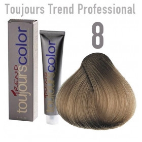 Toujours trend 8N light blonde Permanent dye  100ml +100ml 20vol developer