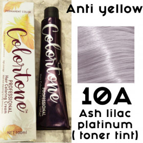 10A Ash lilac platinum (toning tint) Colortone professional  100ml +100ml 20 vol developer