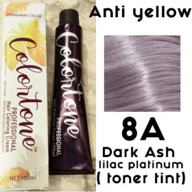 8A Dark ash lilac platinum (toning tint) Colortone professional 100ml +100ml 20 vol developer