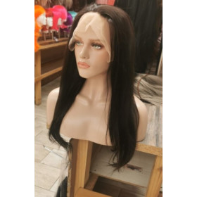 60cm long 13x4inch lace front wig. Silky straight Indian remy human hair