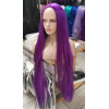 Purple mid part g straight cosplay wig (26c)