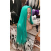 Teal blue mid parti g straight cosplay wig (20c)