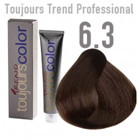 Toujours trend 6.3 dark golden blonde Permanent dye  100ml +100ml 20vol developer