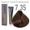 Toujours trend 7.35 golden mahogany blonde Permanent dye  100ml +100ml 20vol developer