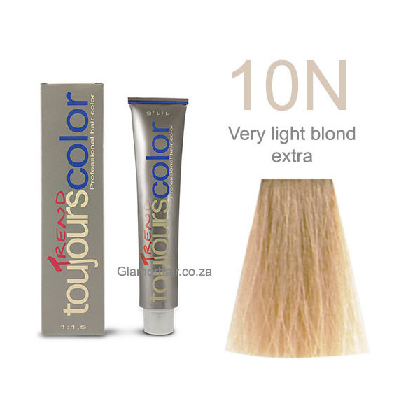 Toujours trend 10N very light blonde Permanent dye  100ml +100ml 20vol developer