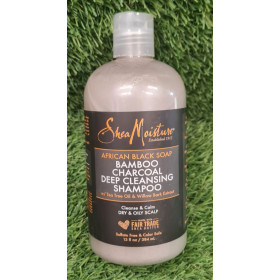SALE Shea Moisture Bamboo charcoal deep cleaning shampoo 384ml