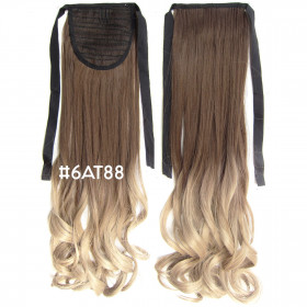 Ombre *T6AT-88, tie on wavy ponytail 55cm by ProExtend