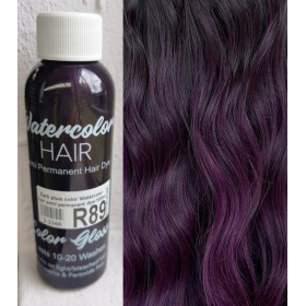 Dark plum Watercolor hair semi permanent dye 100ml