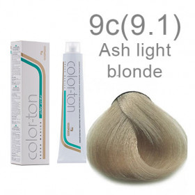 9c(9.1) Very light blonde Colorton professional (made in Italy) 100ml +100ml 20 vol developer