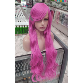 Rosy long fringe wavy cosplay wig (T2127)