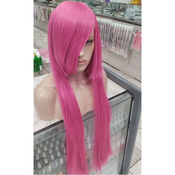 Rosy long fringe straight cosplay wig (T2127C)