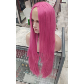 Rosy mid parting straight cosplay wig (T2127)