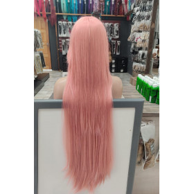 Musky pink long fringe straight cosplay wig (97C)