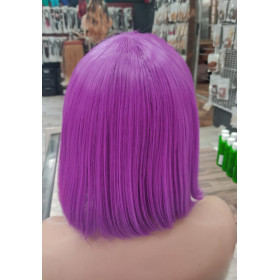 Purple bob cut wig Synthetic hair