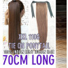 70cm XXL100% Indian remy human hair tie on ponytail