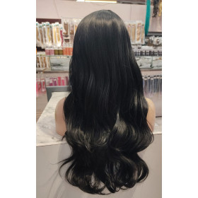 Mid part black wavy by Emmor-synthetic hair (LC345-1)