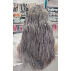 Fringe rooted lilac grey mix by Emmor-synthetic hair (LC6158-1)