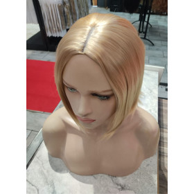 Party sale! Light blonde party wig mid parting bob(8089s-k15)
