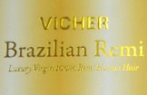 Vicher brazilian remy human hair